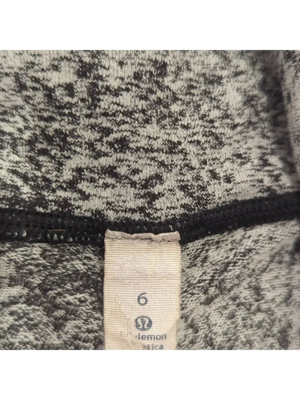 Lululemon Wunder Under Pant (Hi-Rise)Luon Spray Jacquard White Black